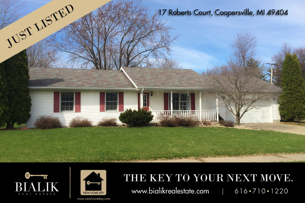 Home for Sale 17 Roberts CT Coopersville MI 49404