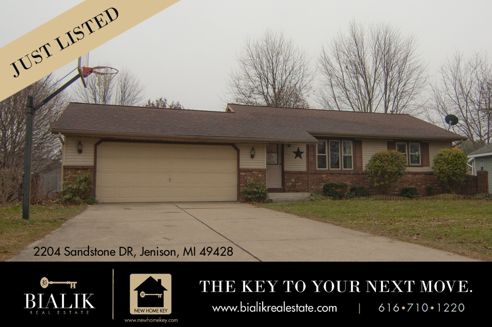 JUST LISTED! 2204 Sandstone DR Jenison 49428