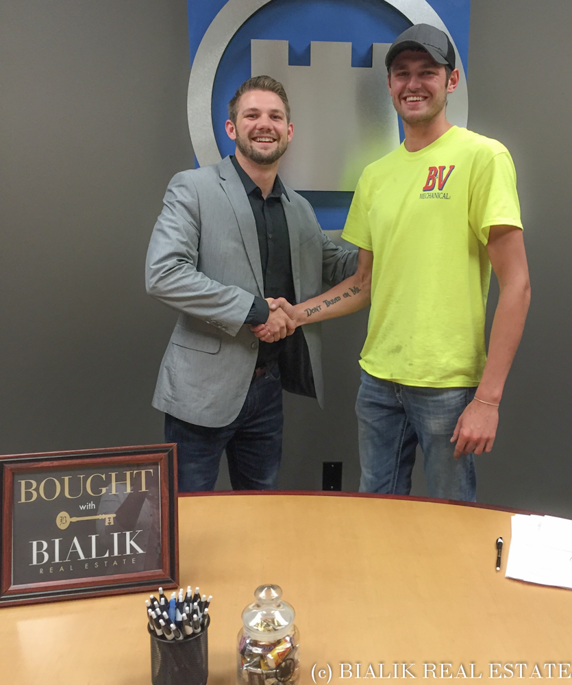 Jake Anderson buys his home through Taylor Fahlen, Bialik Real Estate