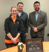 Phil & Emily close on the purchase of their Marne MI lot through Nate Bialik, Bialik Real Estate