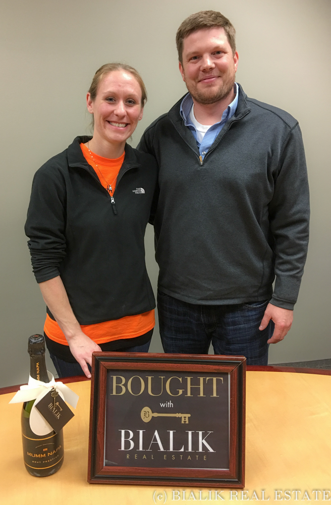 Phil & Emily close on the purchase of their Marne MI lot through Nate Bialik, Bialik Real Estate