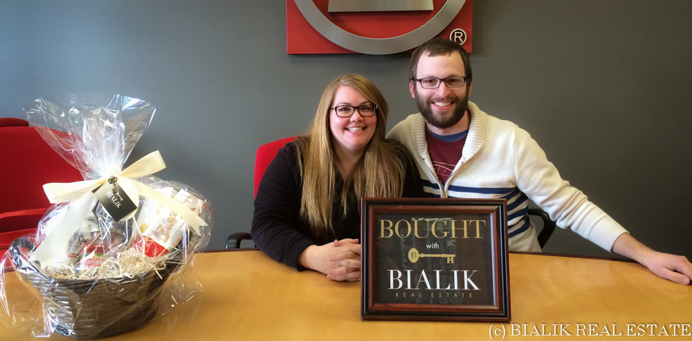 Steven & Katie close today on ther new Grandville home bought through Bialik Real Estate